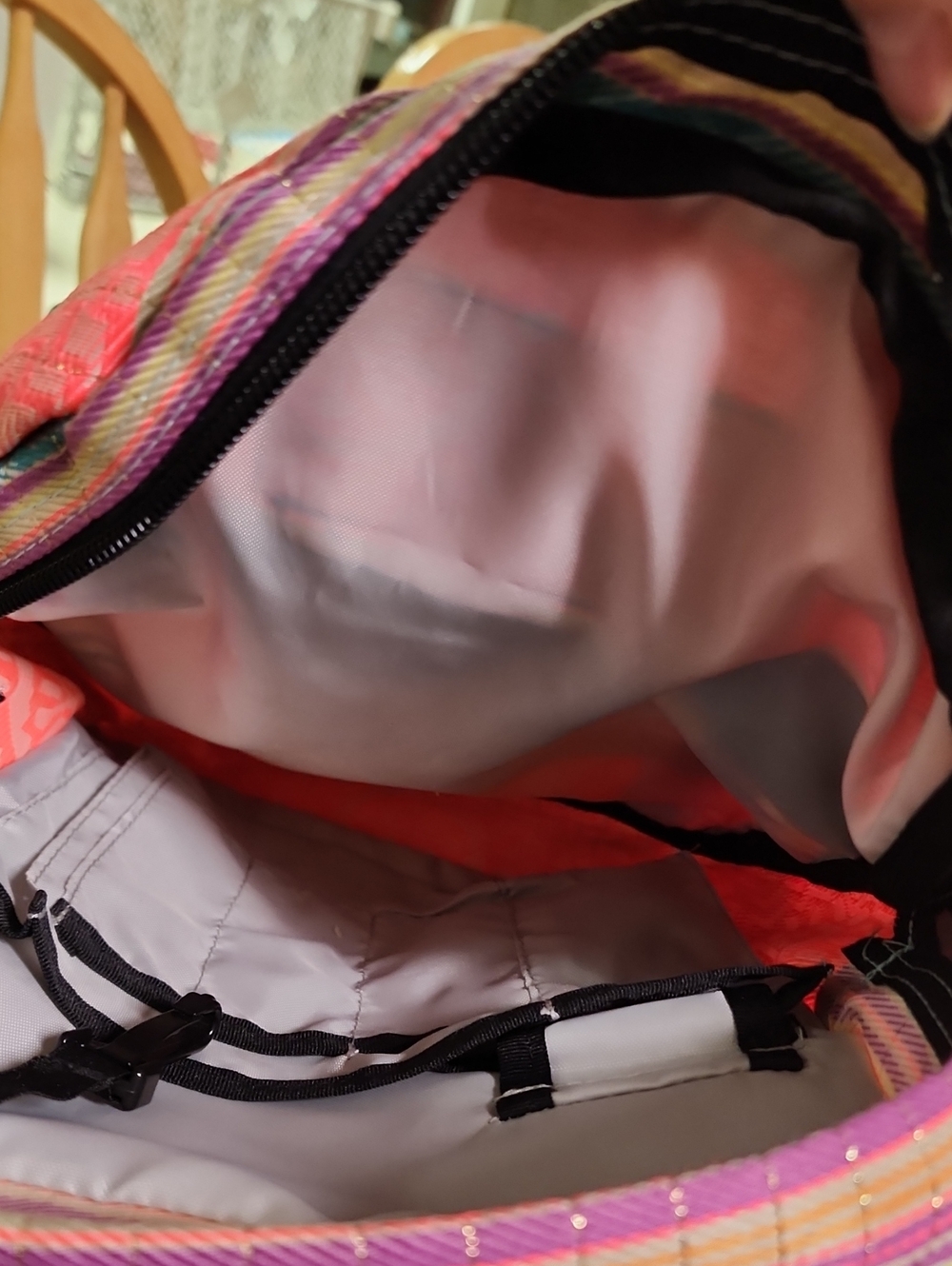 JanSport Big Student Backpack Aztec Geometric Tribal Striped Multi-Color BohoEUC - Picture 10 of 16